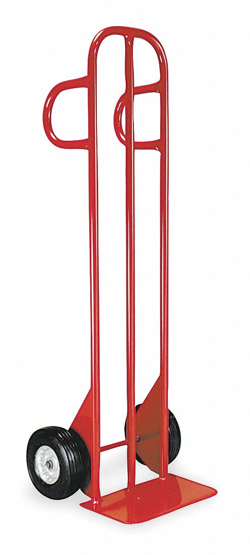 STANDARD STEEL GENERAL PURPOSE HAND TRUCK, 500 LB LOAD CAPACITY, 14 X 8 IN, SEMIPNEUMATIC