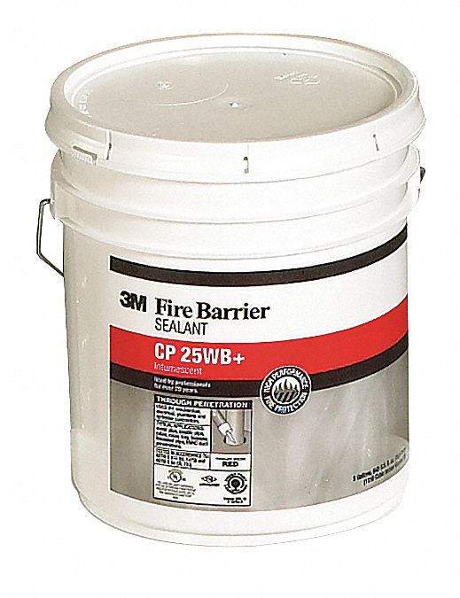 3M, Caulk, Red, Fire Barrier Sealant 5Z381CP25WB+5GAL Grainger