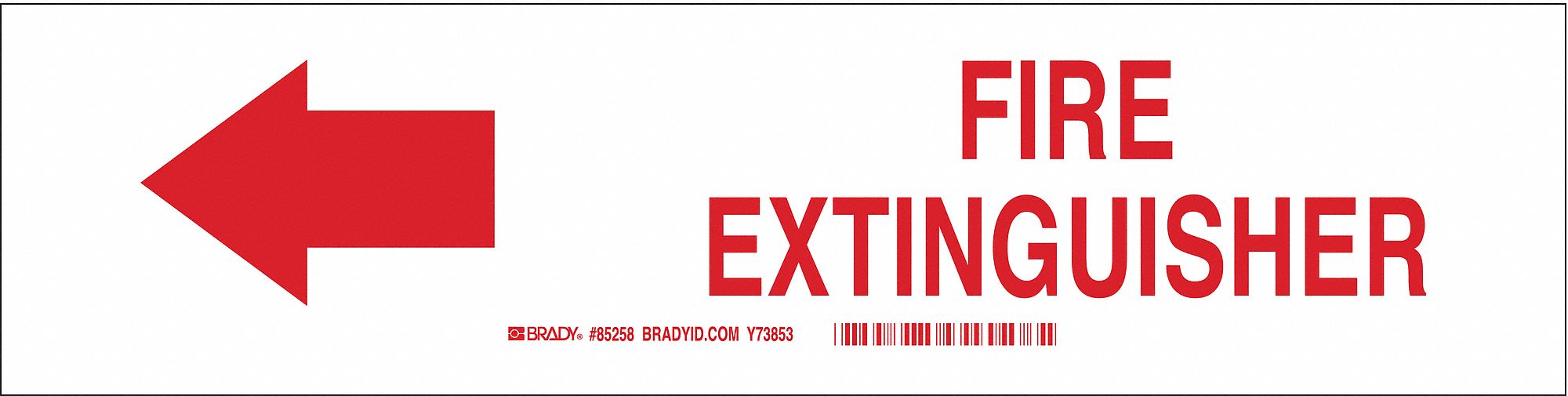 FIRE EQUIPMENT SIGN, NO HEADER, PLASTIC, 7 IN X 10 IN, WITH MOUNTING HOLES, NOT RETROREFLECTIVE