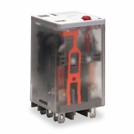 DAYTON 24V AC Coil Volts, 12A 120/240V AC Contact Rating Relay, 12A 28V DC Contact Rating