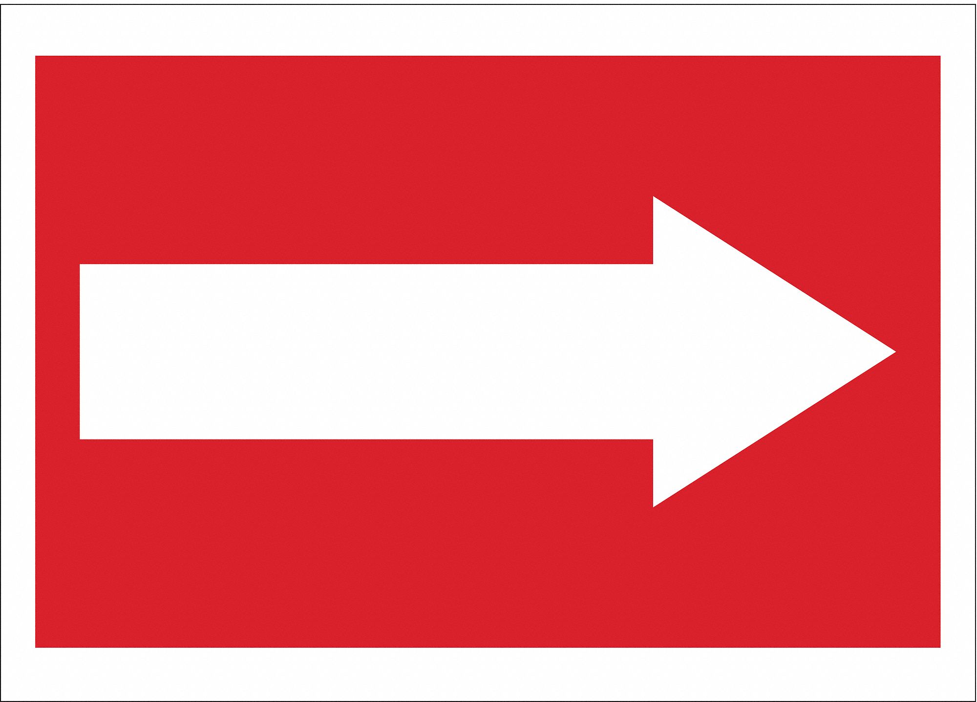 DIRECTIONAL SIGN, ALUMINUM, 10 IN WIDTH, 7 IN HEIGHT, WITH MOUNTING HOLES