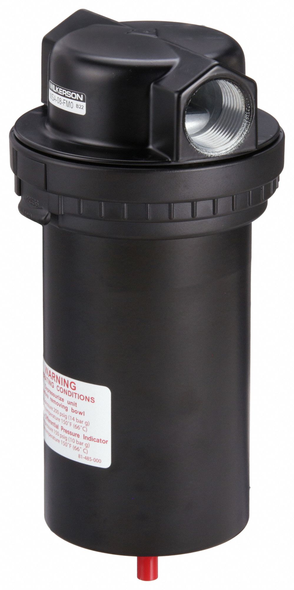 WILKERSON Pneumatic Condensate Separator 1 in NPT, 120 cfm, 200 psi