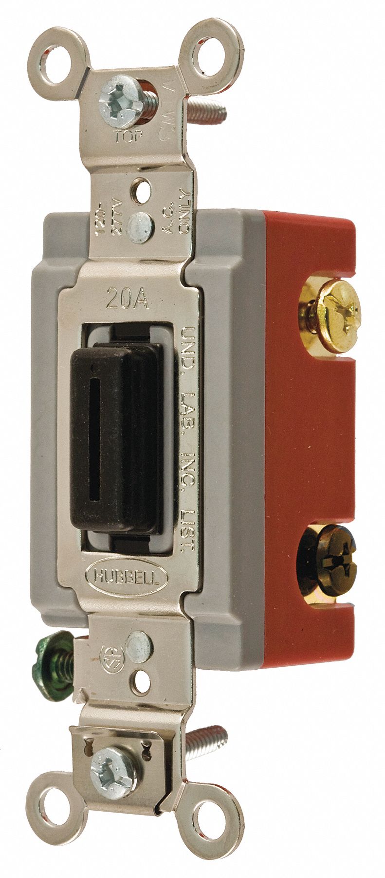 HUBBELL WIRING DEVICEKELLEMS Wall Switch, 3Way, Maintained, Locking Toggle 5Z729HBL1223L