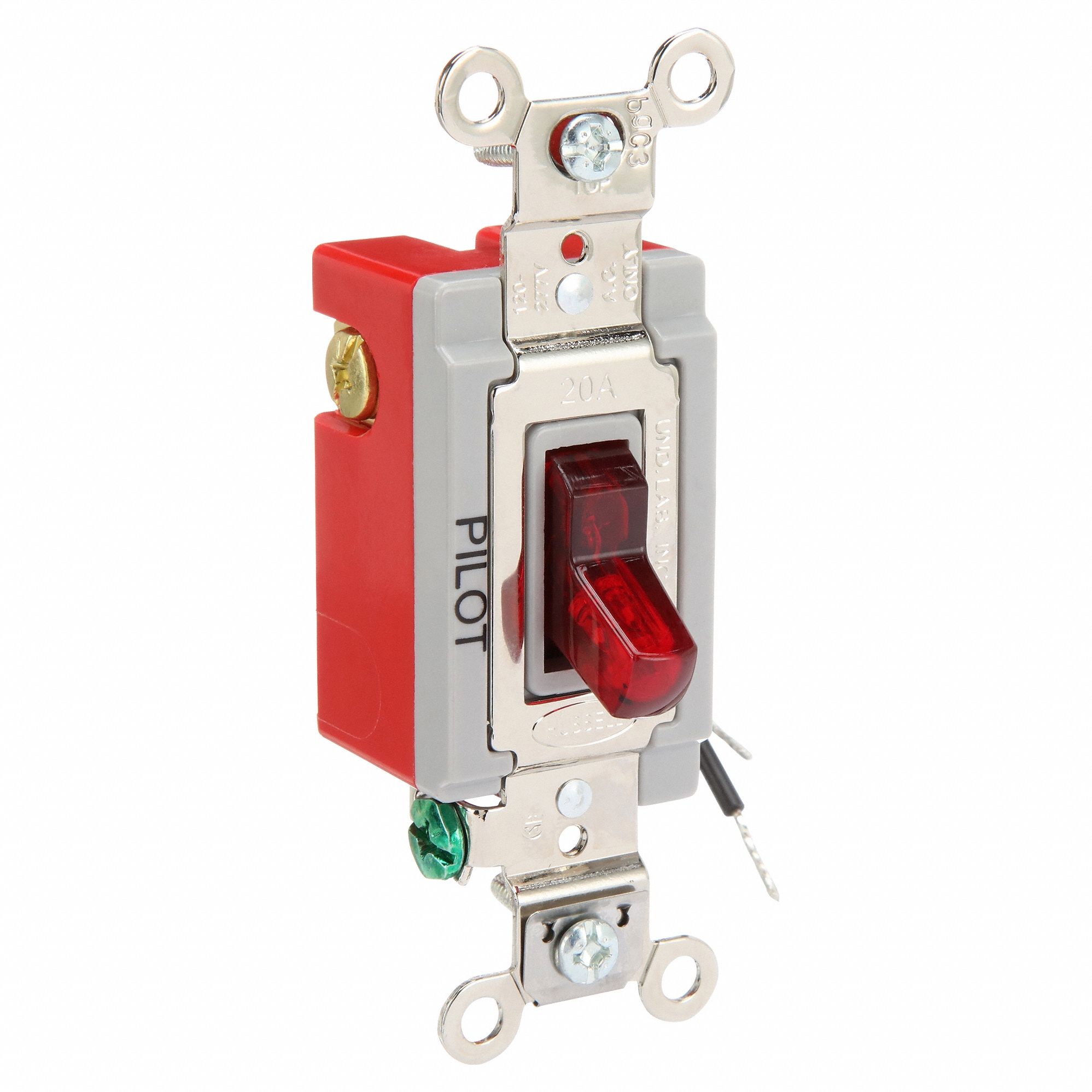 Toggle Switch, 3Way, Pilot Light Wall Switch 5Z738HBL1223PL Grainger