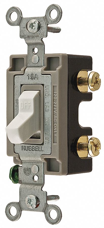 INTERRUPTEUR UG 1P 15A 120-277V BLA