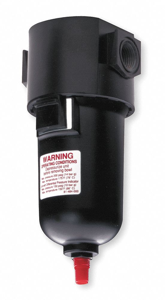PNEUMATIC CONDENSATE SEPARATOR, 1/2 IN NPT THREAD, 50 CFM, 200 PSI MAXIMUM OPERATING PRESSURE, AUTO DRAIN