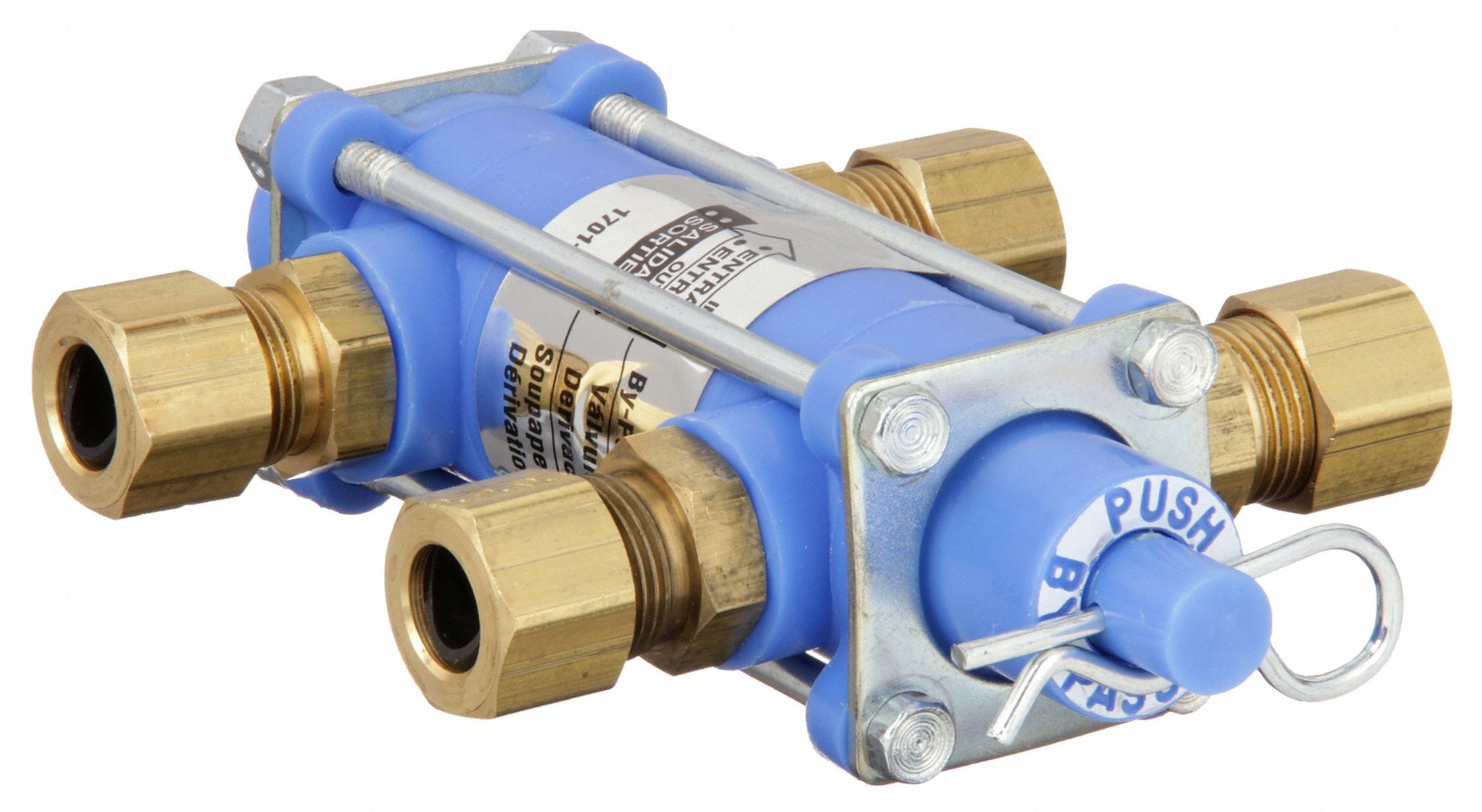 HANKISON Air/Liquid Bypass Valve Metal/Plastic, Rubber, 35 scfm, 200