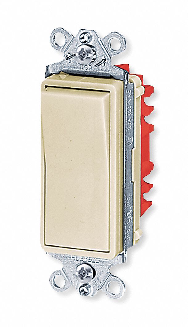 HUBBELL WIRING DEVICEKELLEMS Illuminated Wall Switch, 3Way