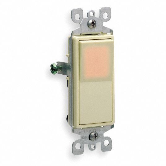 Illuminated Wall Switch 1 Pole Maintained Rocker Grainger