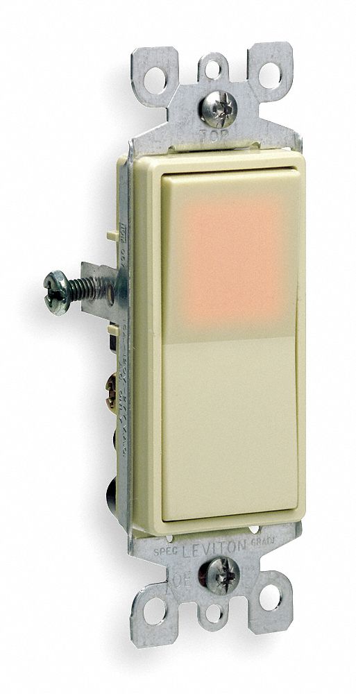 Illuminated Wall Switch, Maintained Grainger