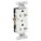 RECEPTACLE, DUPLEX, WHITE, 5-20R, 20 A, 125V AC, 2 POLE/3 WIRE, SCREW TERMINALS