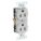 RECEPTACLE, DUPLEX, GREY, 5-15R, 15 A, 125V AC, 2 POLE/3 WIRE, SCREW TERMINALS