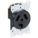 RECEPTACLE, SINGLE, 10-30R, 125/250V AC, 30 A, BLACK, 3 POLE/3 WIRE, SCREW TERMINALS