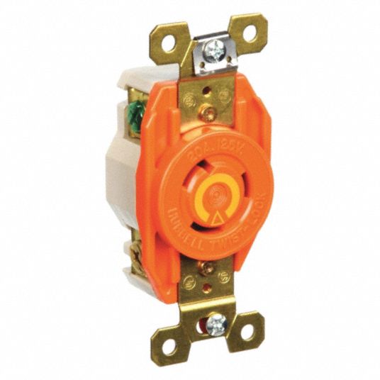 L520R, 20 A, Locking Receptacle 5Z900IG2310 Grainger