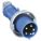 IEC PIN AND SLEEVE PLUG, 60 A, 120/208V AC, IEC GROUNDING, 3 HORSEPOWER RATING