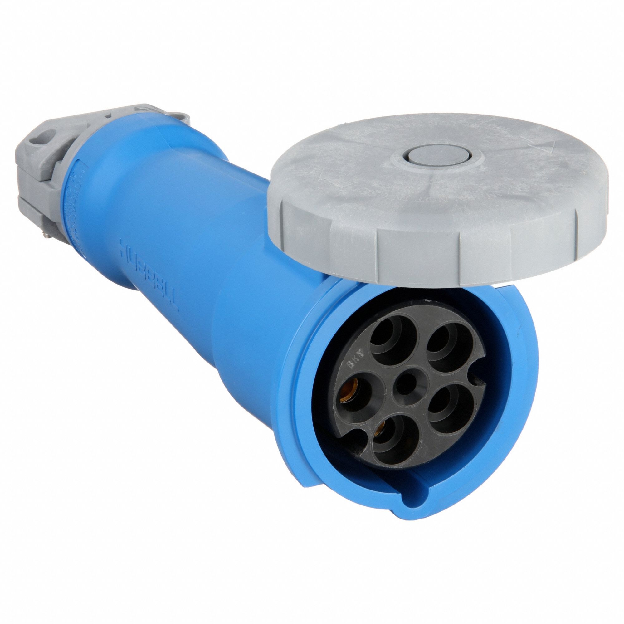 WATERTIGHT PIN AND SLEEVE CONNECTOR, 60 A, 120/208V AC, 7 1/2 HORSEPOWER RATING, IEC GROUNDING