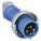 IEC PIN AND SLEEVE PLUG, 30 A, 125/250V, IEC GROUNDING, 7 9/10 HORSEPOWER RATING