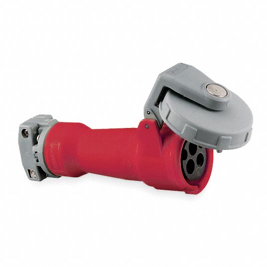 20 A, 480V AC, Watertight Pin and Sleeve Connector 5Z936HBL420C7W