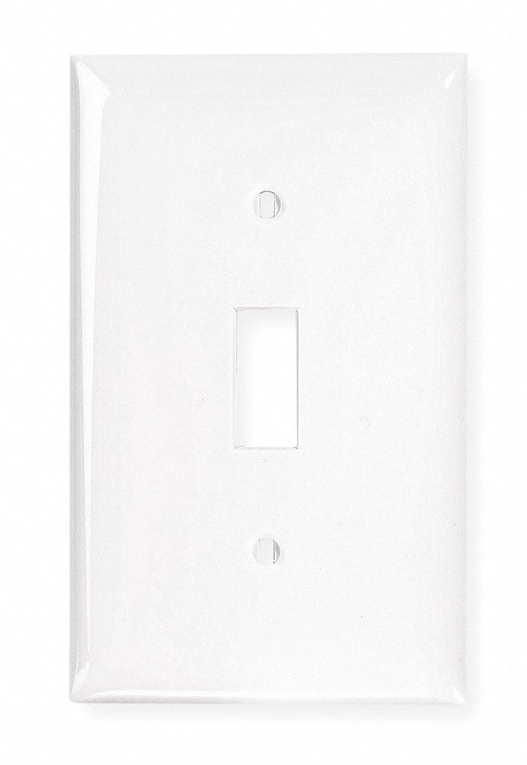 COVER PHENOLIC TOGGLE 1-GANG WHITE