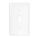 WALLPLATE MID 1G TOGGLE WHITE