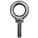 MACHINERY EYE BOLT, WITH SHOULDER, STEEL, PLAIN FINISH, M22-2.50 THREAD SIZE, 63.5MM THREAD L