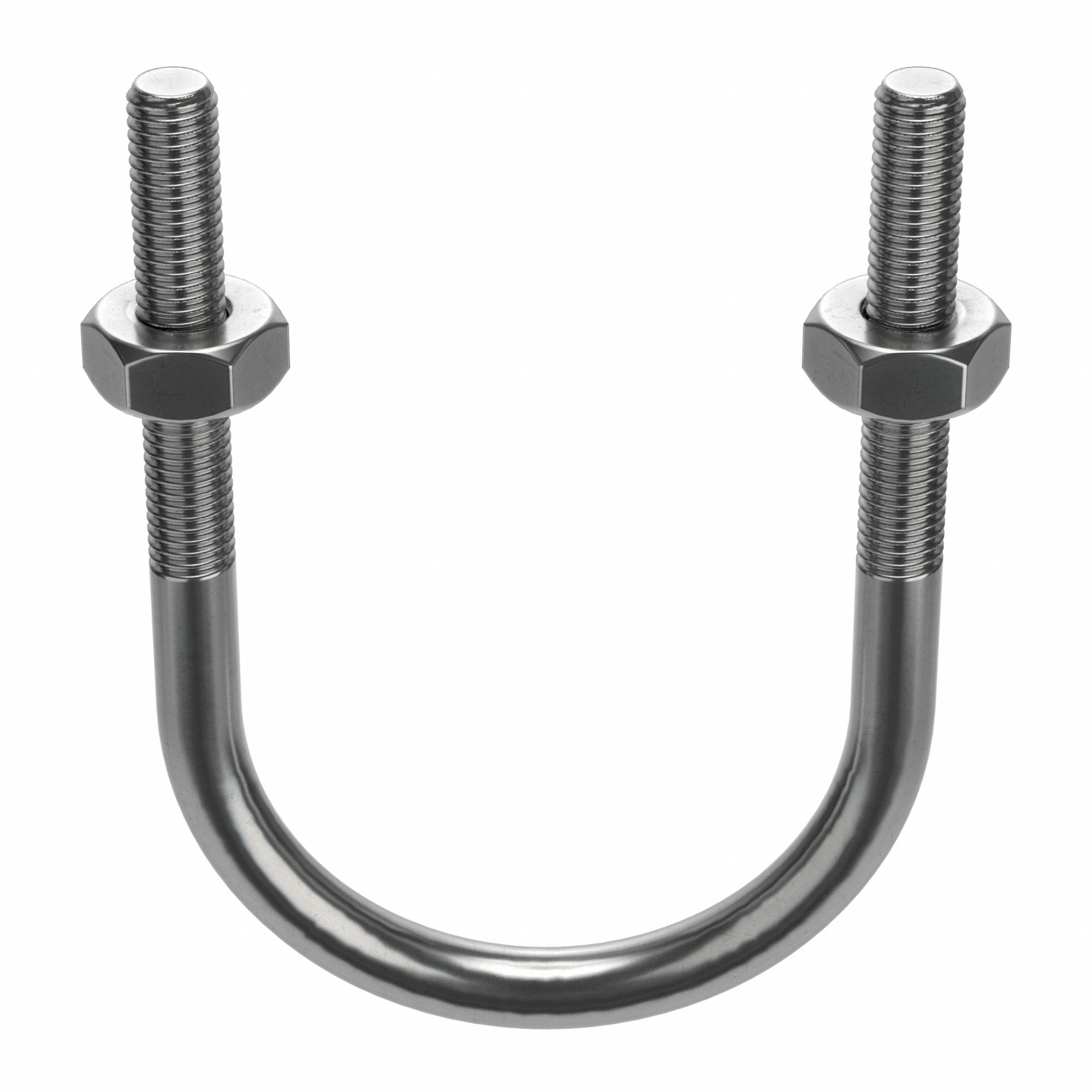 STANDARD U-BOLT, 304 STAINLESS STEEL, PLAIN FINISH, ½