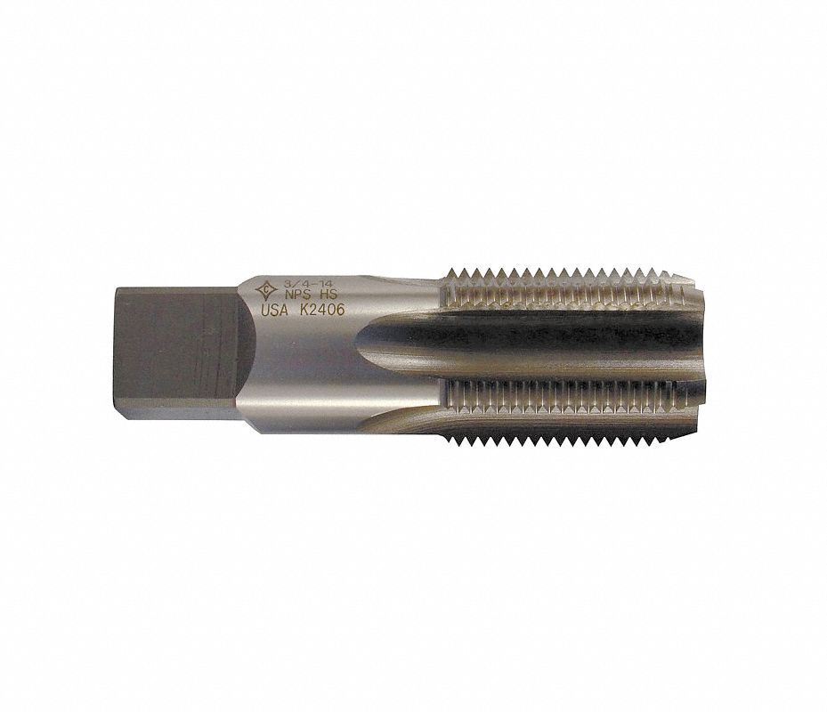 VERMONT TAP & DIE Machuelo, 1/2"13, 4 Estrias, Acero de Alta Velocidad, Acabado Brillante