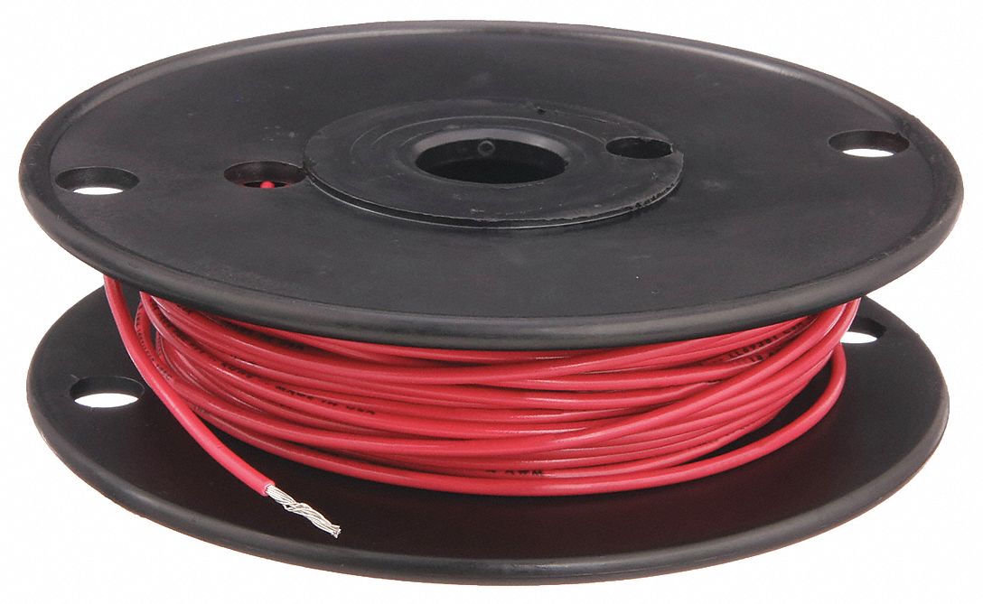 CAROL, 18 AWG Wire Size, Red, Hookup Wire - 5ZDJ8