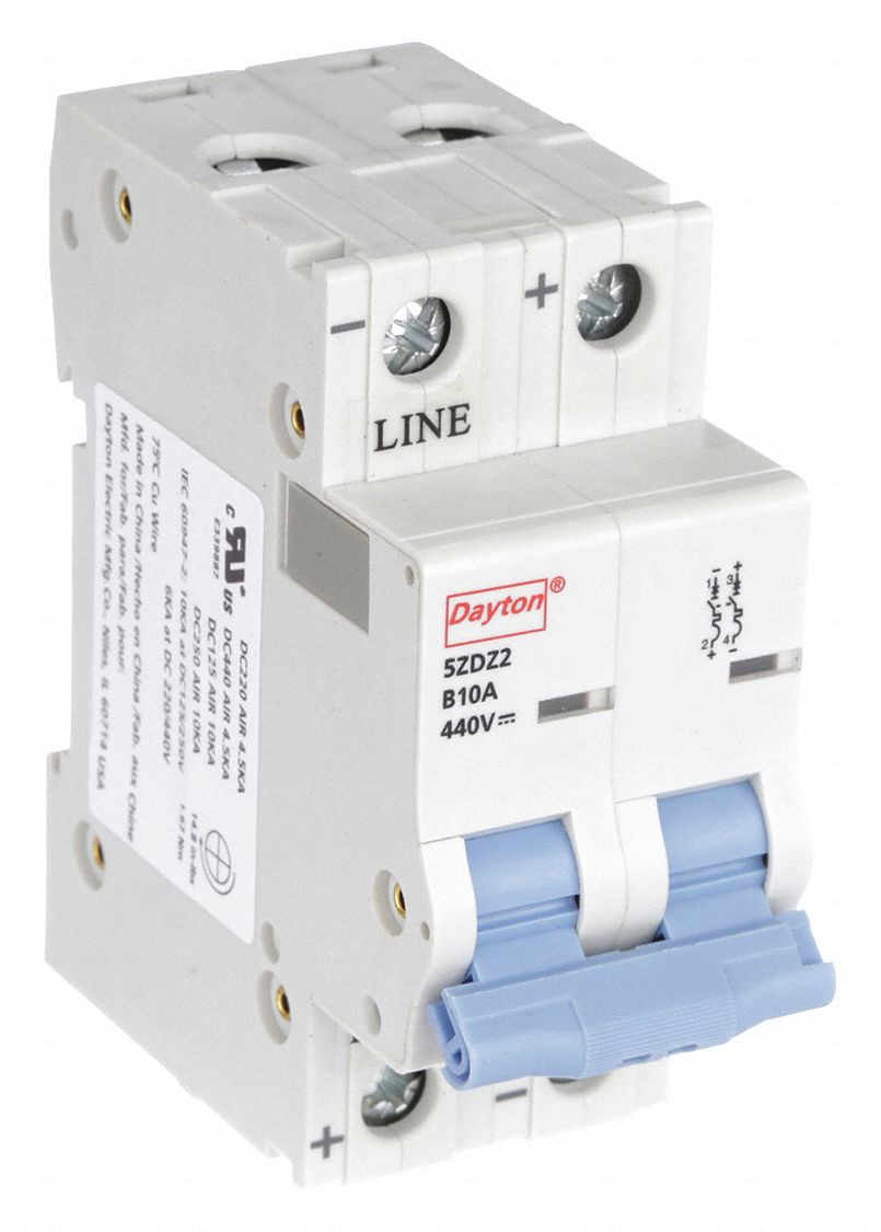 IEC Supplementary Protector: 10 A Amps, 440V DC, 10kA at 440V DC, Screw Clamp, NDB2Z-63 B10/2