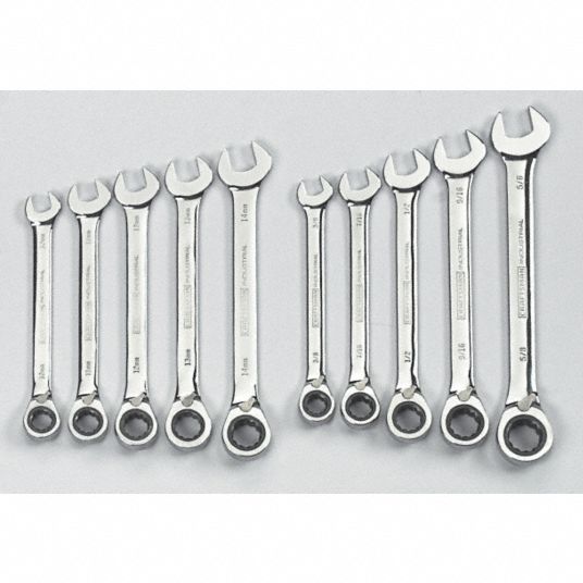 Reversible Wrench Set, Polished Grainger