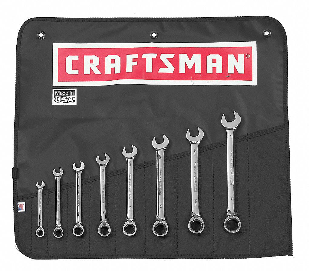 Reversible Wrench Set, Polished Grainger