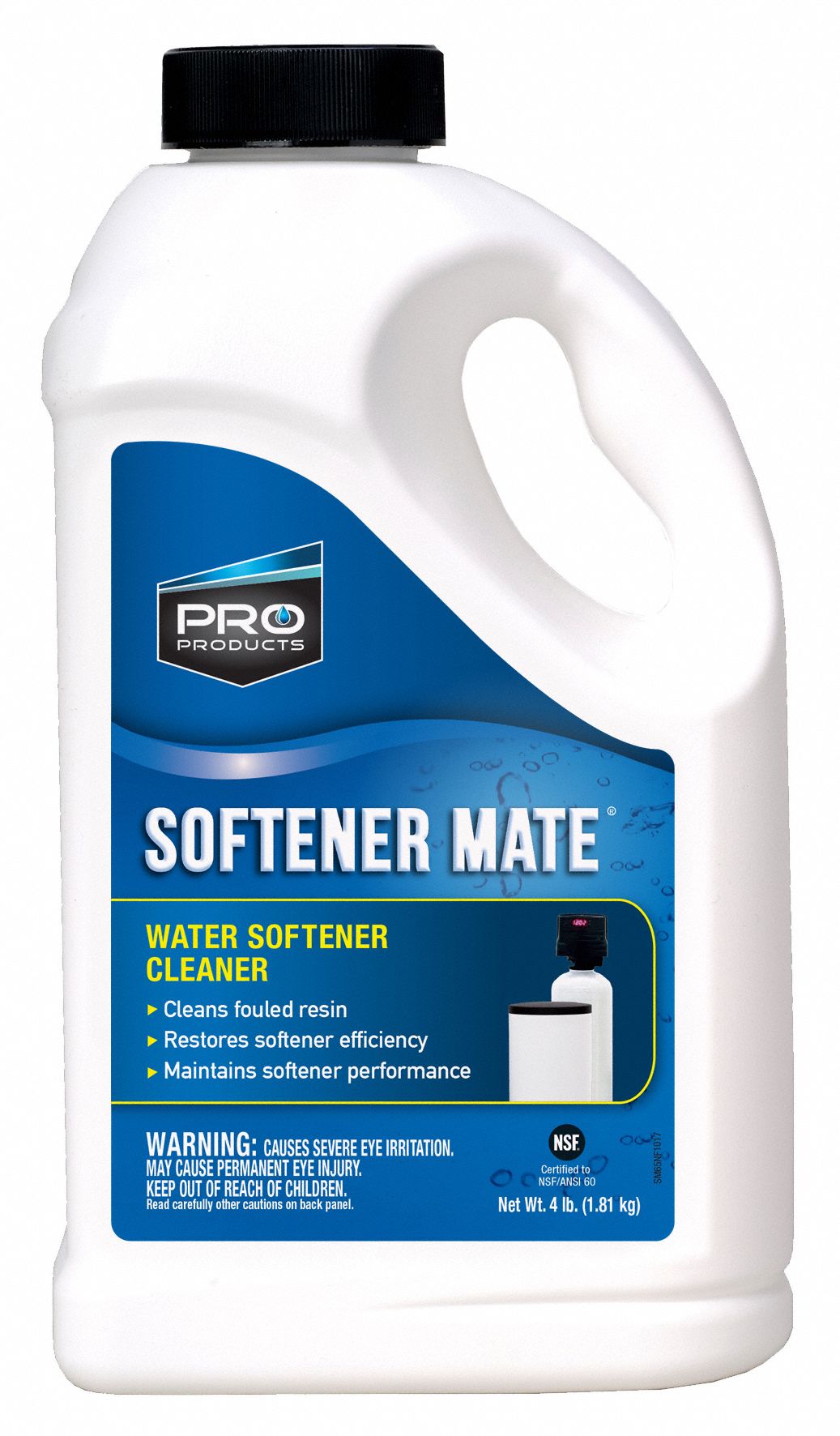 Water Softener Cleaner: Removes Iron/Manganese/Metal/Silt, Bottle, 1.5 lb