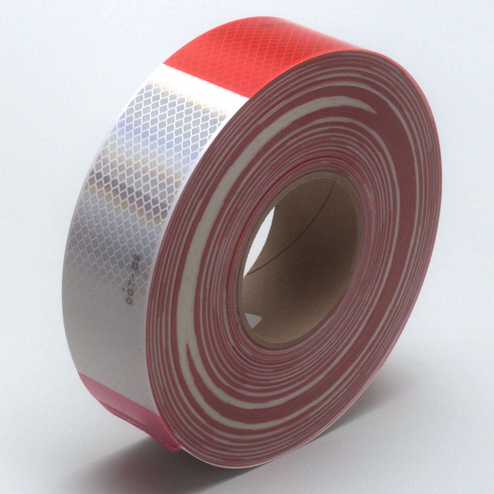 3M Premium Grade Reflective Tape Marking/Trailers, Red/White, 2 in Wd