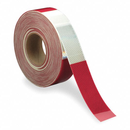 4 1/2 x 50 Yards of Reflective Rolled Indoor Ribbon Red - 4 1/2