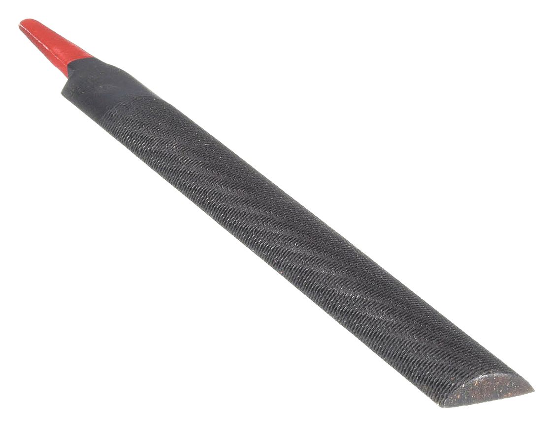 HALF ROUND FILE,BASTARD,BLACK,8 IN