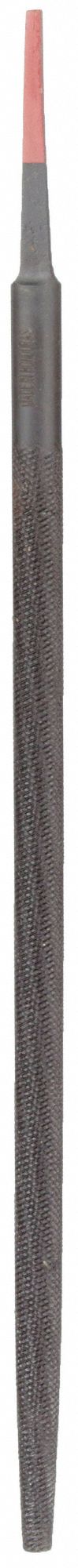 MACHINISTS FILE, ROUND, DOUBLE-CUT, DOUBLE EDGE CUT, BASTARD CUT, 12 IN L WITHOUT TANG, &frac12; IN W