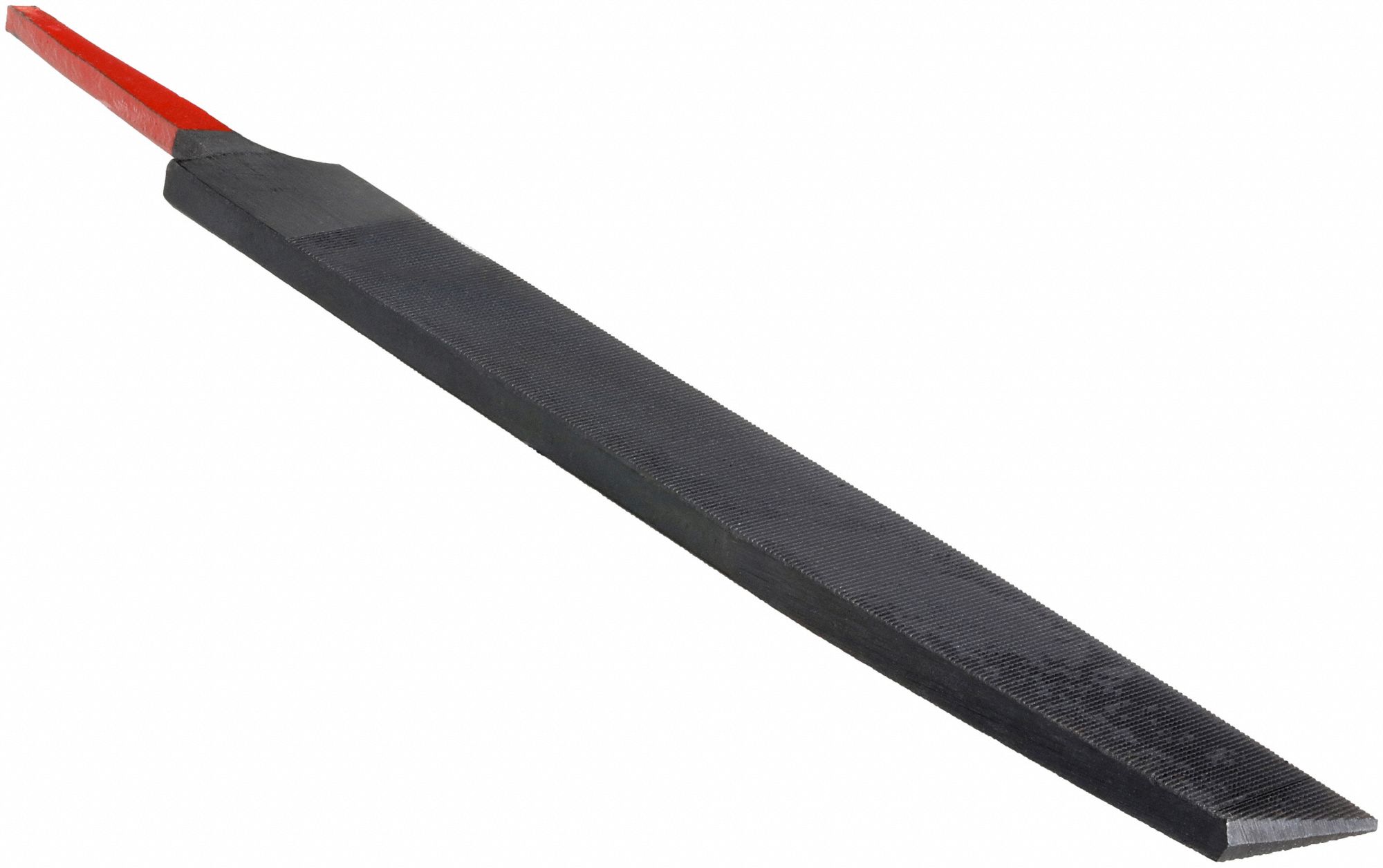 Knife File: Double-Cut Face Cut, Single Edge Cut, Bastard Cut, 6 in Lg without Tang, 3/16 in Wd