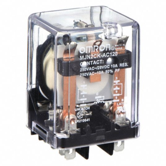 OMRON, Socket Mounted, 10 A Current Rating, Latching Relay - 5ZH76 ...