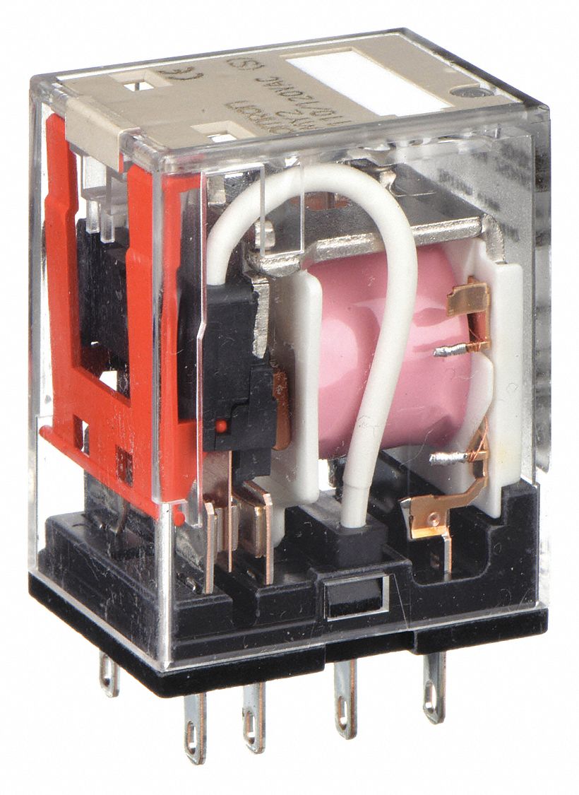 GENERAL PURPOSE RELAY, SOCKET MOUNTED, 10 A CURRENT RATING, 120V AC, 8 PINS/TERMINALS, DPDT