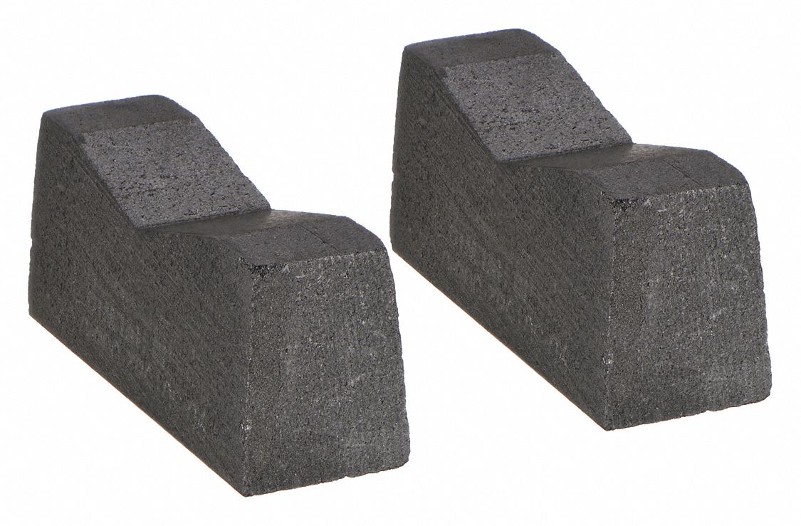 Resistance Soldering Electrodes: Concave Block Tip, 0.5 in Tip Wd, 2 PK