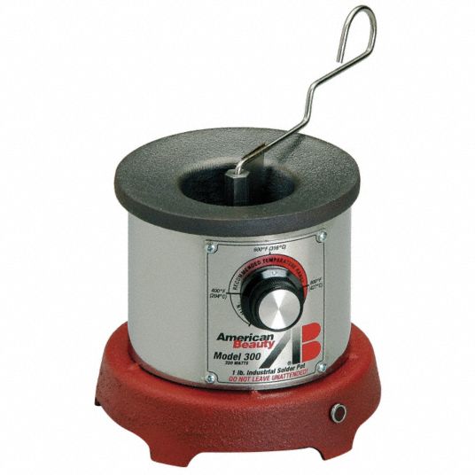 AMERICAN BEAUTY Solder Pot 320 W, 1 lb Capacity 5ZHE9300 Grainger