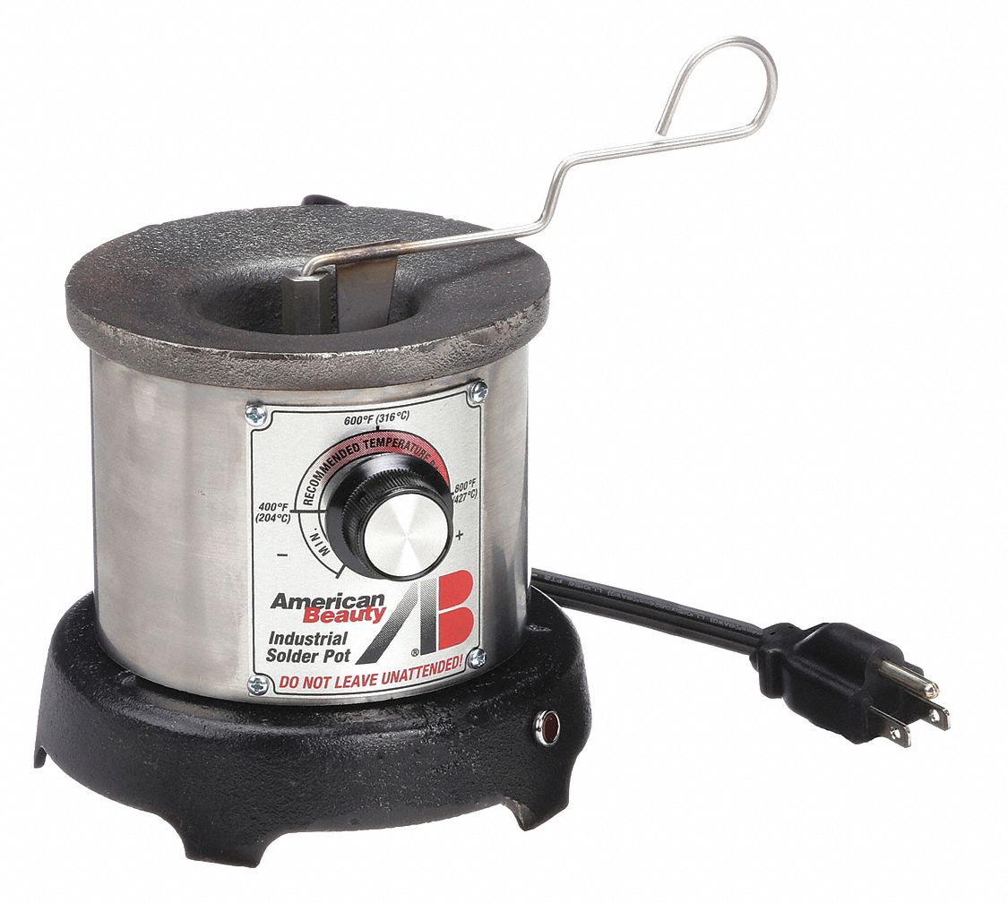 AMERICAN BEAUTY, 320 W, 1 lb Capacity, Solder Pot - 5ZHE9