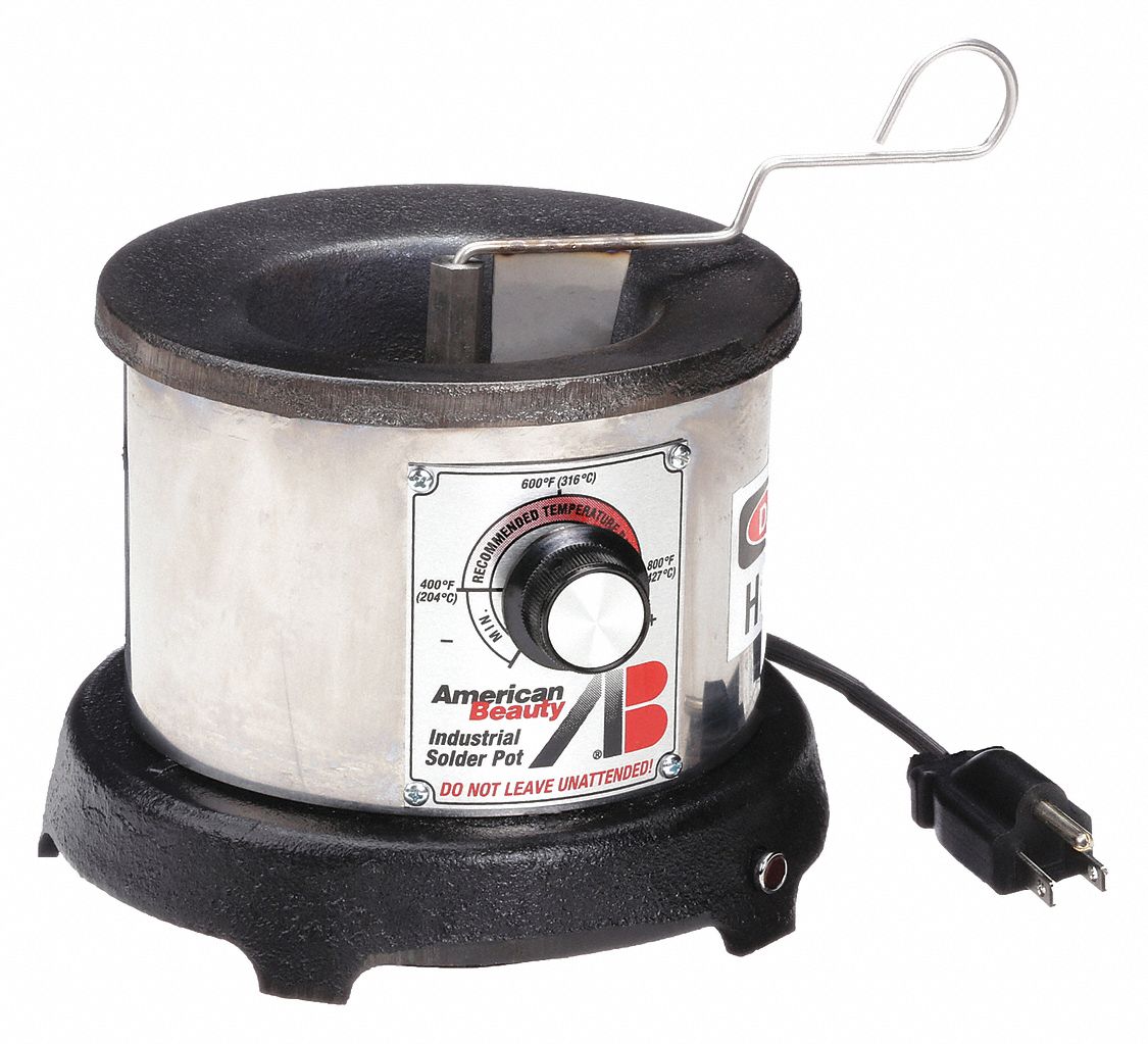 AMERICAN BEAUTY, 600 W, 3.5 lb Capacity, Solder Pot - 5ZHF0