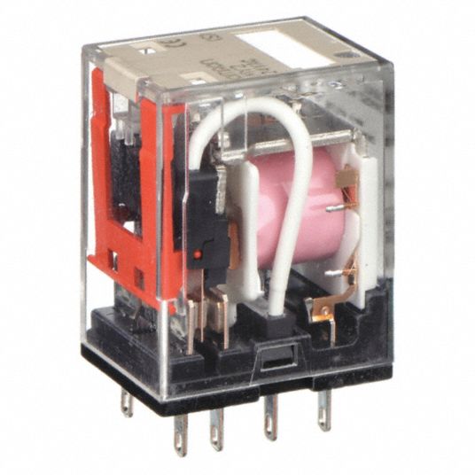 OMRON General Purpose Relay: Socket Mounted, 10 A Current Rating, 24V AC, 8  Pins/Terminals, DPDT