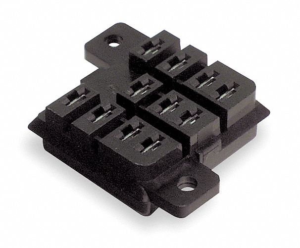 RELAY SOCKET, 30 A RATING, SURFACE SOCKET MOUNTING, 11 PINS, C SOCKET, BACK PIN