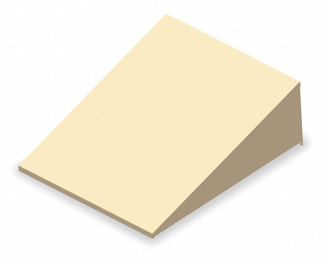 Locker Sloping Top: 15 in x 18 in x 6 1/2 in, For 15 in Locker Wd, Steel, Powder Coated