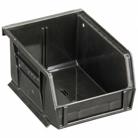 AKROMILS, 4 1/8 in x 5 3/8 in x 3 in, Black, ESD Conductive Bin