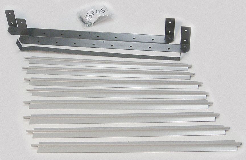 HYDRONIC UNIT HEATER LOUVER, VERTICAL LOUVER KITS, 5PV51/5YH20, STEEL, GREY