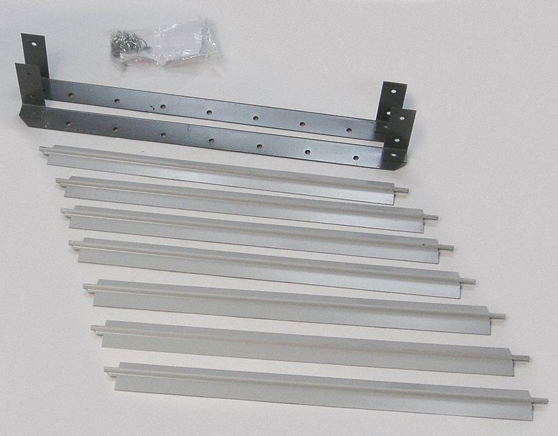 Hydronic Unit Heater Louver: Vertical Louver Kits, 5PV15/5PV16, Steel, Gray