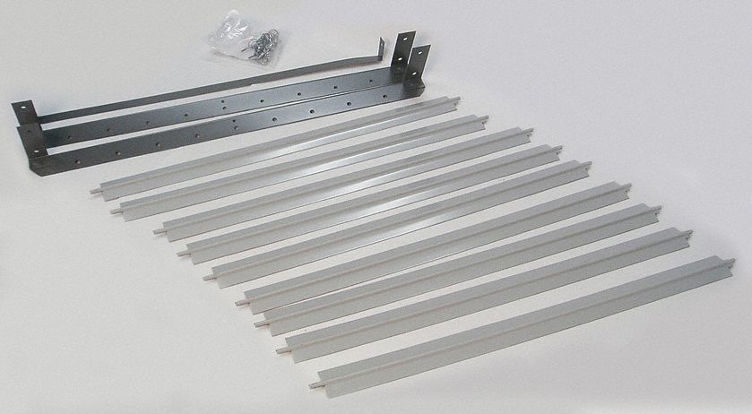 Hydronic Unit Heater Louver: Vertical Louver Kits, 5PV29/5PV30, Steel, Gray